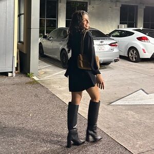 Steve Madden Elegant Black Knee-High Boots